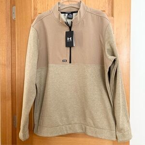 Under Armour Men's Storm Golf Jacket/Sweatshirt, Tan, Size XL, 1/4 Zip